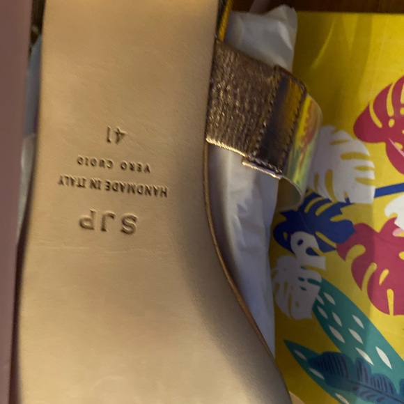 SJP by Sarah Jessica Parker Womens SlideSandal, ROSE LEATHER,Size 11US M W/bag - Picture 7 of 7